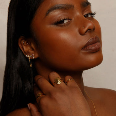 Rani Dangle Stud Earring