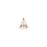 PRECIOUS WHITE TOPAZ PEAR STUD EARRING IN GOLD VERMEIL - EARRINGS from STELLAR 79 - Shop now at stellar79.com 