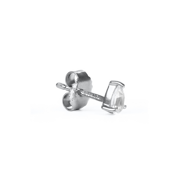 PRECIOUS WHITE TOPAZ PEAR STUD EARRING IN STERLING SILVER - EARRINGS from STELLAR 79 - Shop now at stellar79.com 
