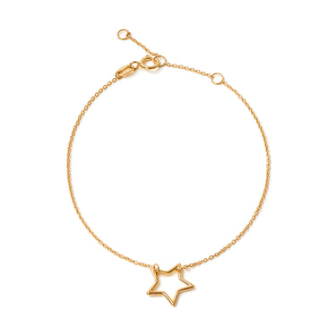 CELESTE STAR BRACELET IN 9 KARAT SOLID GOLD - BRACELETS from STELLAR 79 - Shop now at stellar79.com 