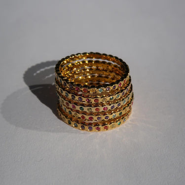 SPECTRUM SPHERE RING IN GOLD VERMEIL - RINGS from STELLAR 79 - Shop now at stellar79.com 