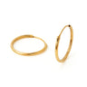 ELISE HOOPS IN 9 KARAT SOLID GOLD - EARRINGS from STELLAR 79 - Shop now at stellar79.com 