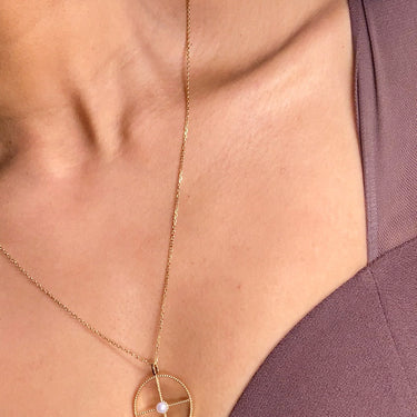 La Perle Halo Necklace - NECKLACES from STELLAR 79 - Shop now at stellar79.com 