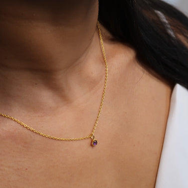 Precious Amethyst Necklace - February - NECKLACES from STELLAR 79 - Shop now at stellar79.com 