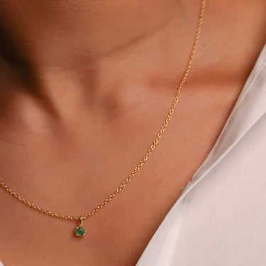 Precious Green Onyx Necklace - May - NECKLACES from STELLAR 79 - Shop now at stellar79.com 