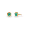 PRECIOUS GREEN ONYX STUD EARRINGS - MAY - EARRINGS from STELLAR 79 - Shop now at stellar79.com 