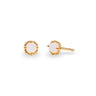 PRECIOUS WHITE OPAL STUD EARRINGS - OCTOBER - EARRINGS from STELLAR 79 - Shop now at stellar79.com 