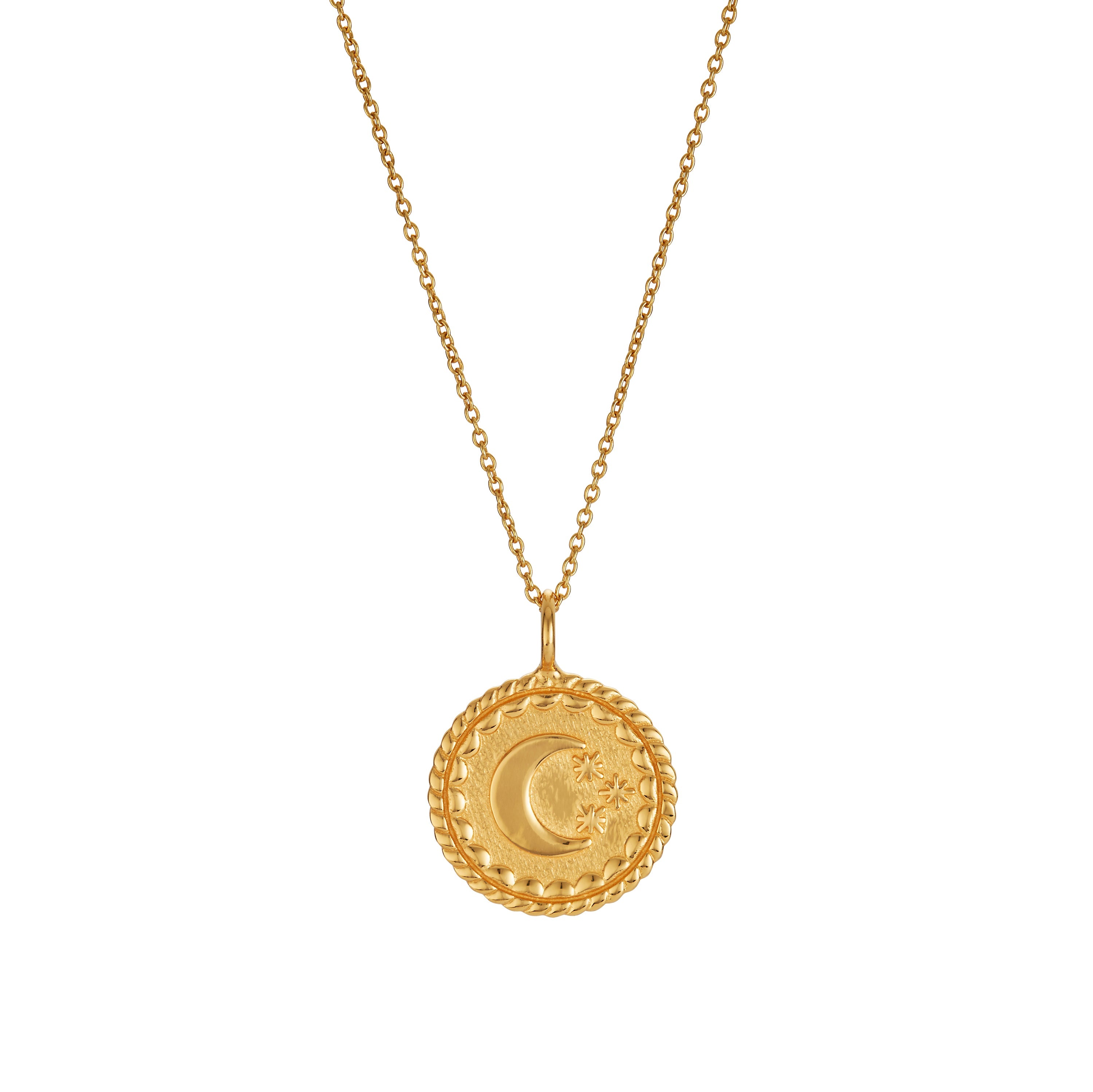 SELENE NECKLACE IN GOLD VERMEIL - NECKLACES from STELLAR 79 - Shop now at stellar79.com 