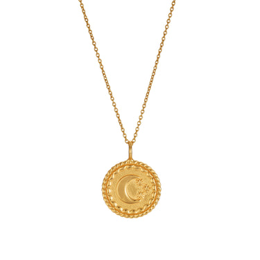 SELENE NECKLACE IN GOLD VERMEIL - NECKLACES from STELLAR 79 - Shop now at stellar79.com 