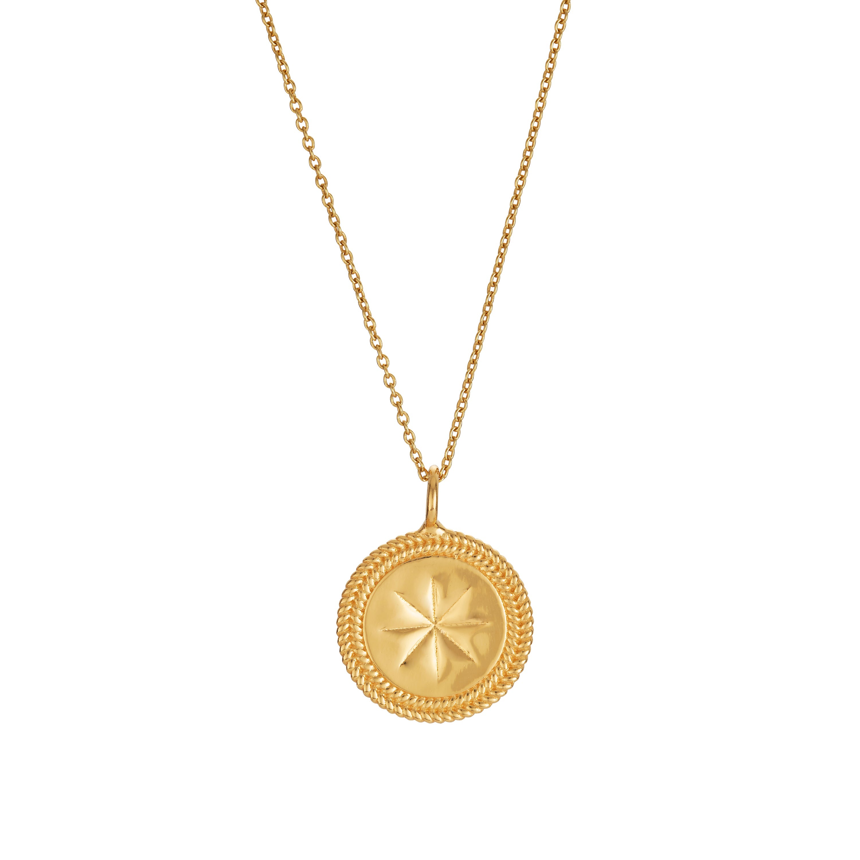 VELA COIN NECKLACE IN GOLD VERMEIL - NECKLACES from STELLAR 79 - Shop now at stellar79.com 