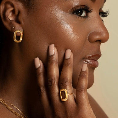 TWIRL RING IN GOLD VERMEIL - RINGS from STELLAR 79 - Shop now at stellar79.com 