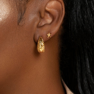 Nova Star Studs in Gold Vermeil - EARRINGS from STELLAR 79 - Shop now at stellar79.com 