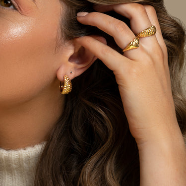 Suncatcher Hoops - EARRINGS from STELLAR 79 - Shop now at stellar79.com 