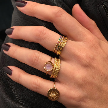 SPECTRUM SPHERE RING IN GOLD VERMEIL - RINGS from STELLAR 79 - Shop now at stellar79.com 