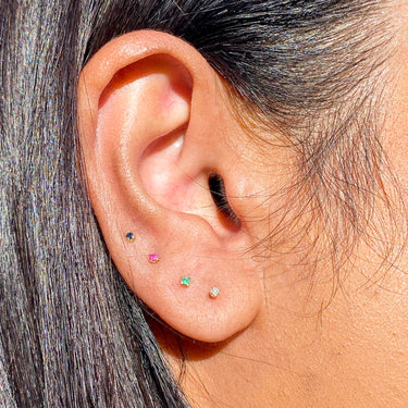 Precious Ruby Studs - EARRINGS from STELLAR 79 - Shop now at stellar79.com 