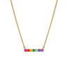 SPECTRUM BAR NECKLACE IN GOLD VERMEIL - NECKLACES from STELLAR 79 - Shop now at stellar79.com 