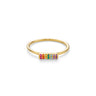 SPECTRUM BAR RING IN GOLD VERMEIL - RINGS from STELLAR 79 - Shop now at stellar79.com 