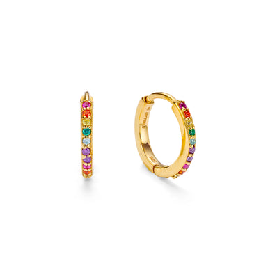 Spectrum Huggie Hoops - EARRINGS from STELLAR 79 - Shop now at stellar79.com 
